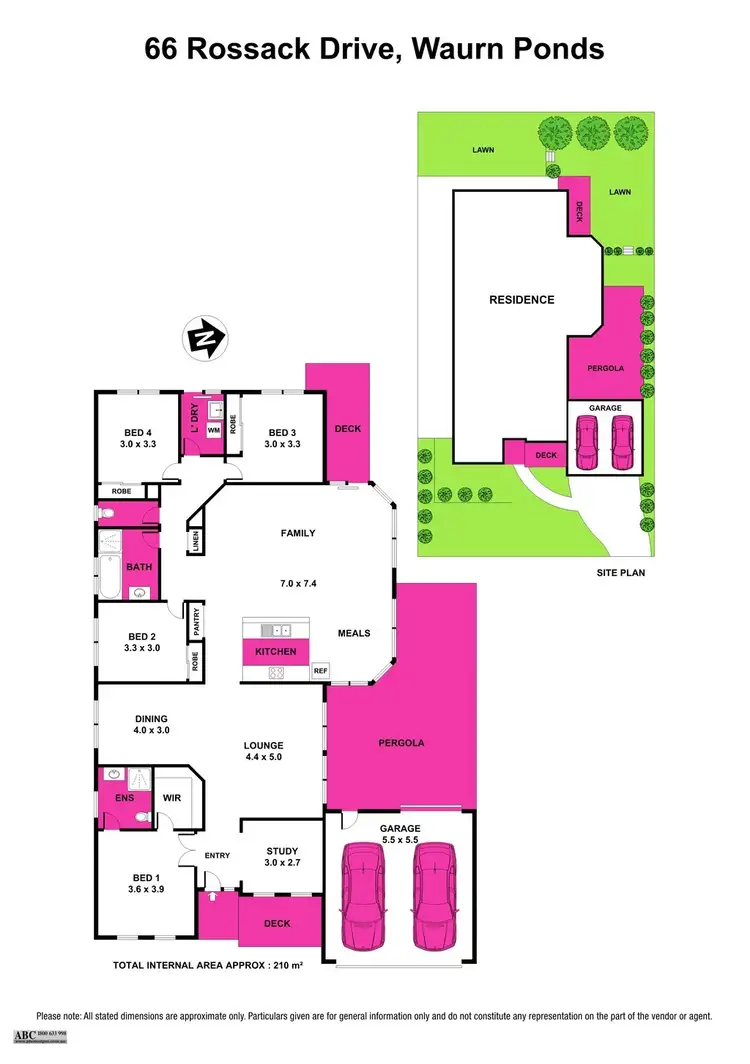 Floorplan of Homely house listing, 66 Rossack Drive, Waurn Ponds VIC 3216