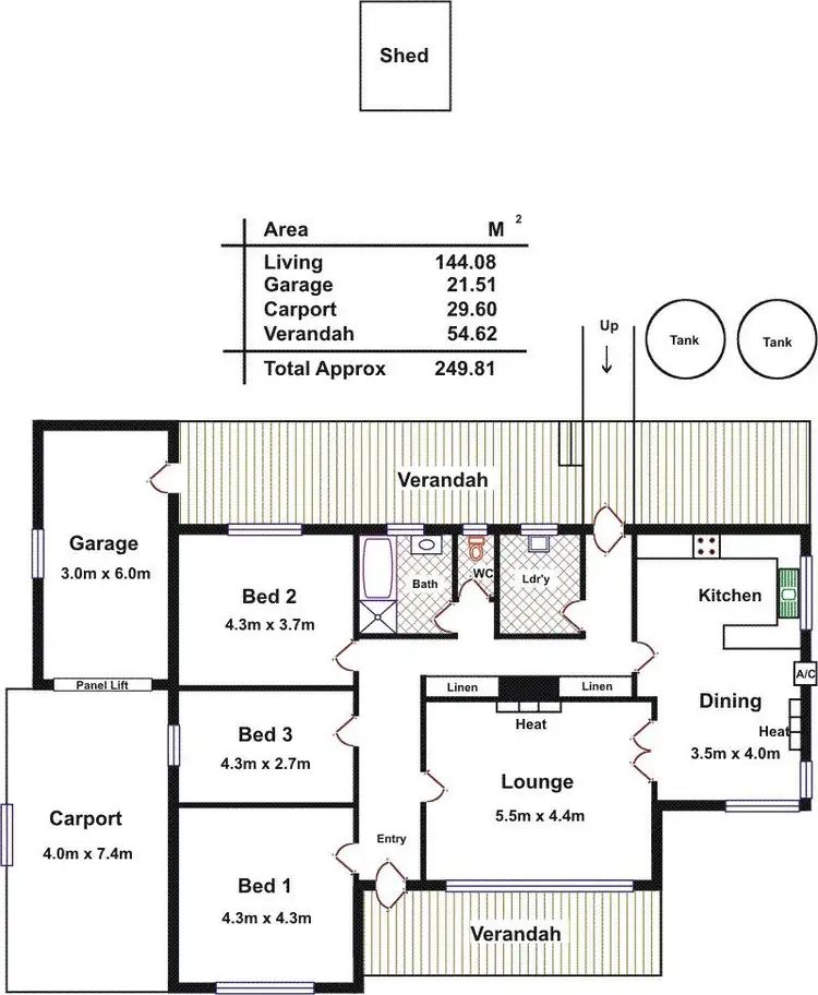 Floorplan of Homely house listing, 14 College Street, Tanunda SA 5352