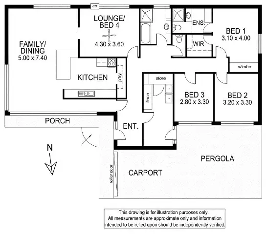 Floorplan of Homely house listing, 86 Bertha Street, Mount Gambier SA 5290