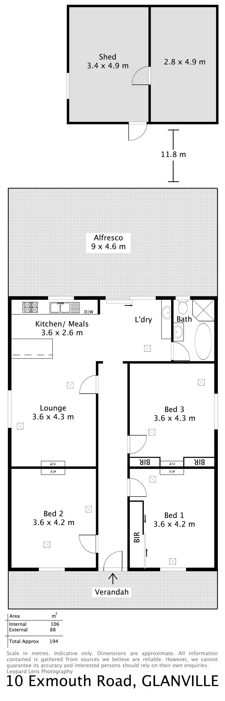 Floorplan of Homely house listing, 10 Exmouth Road, Glanville SA 5015