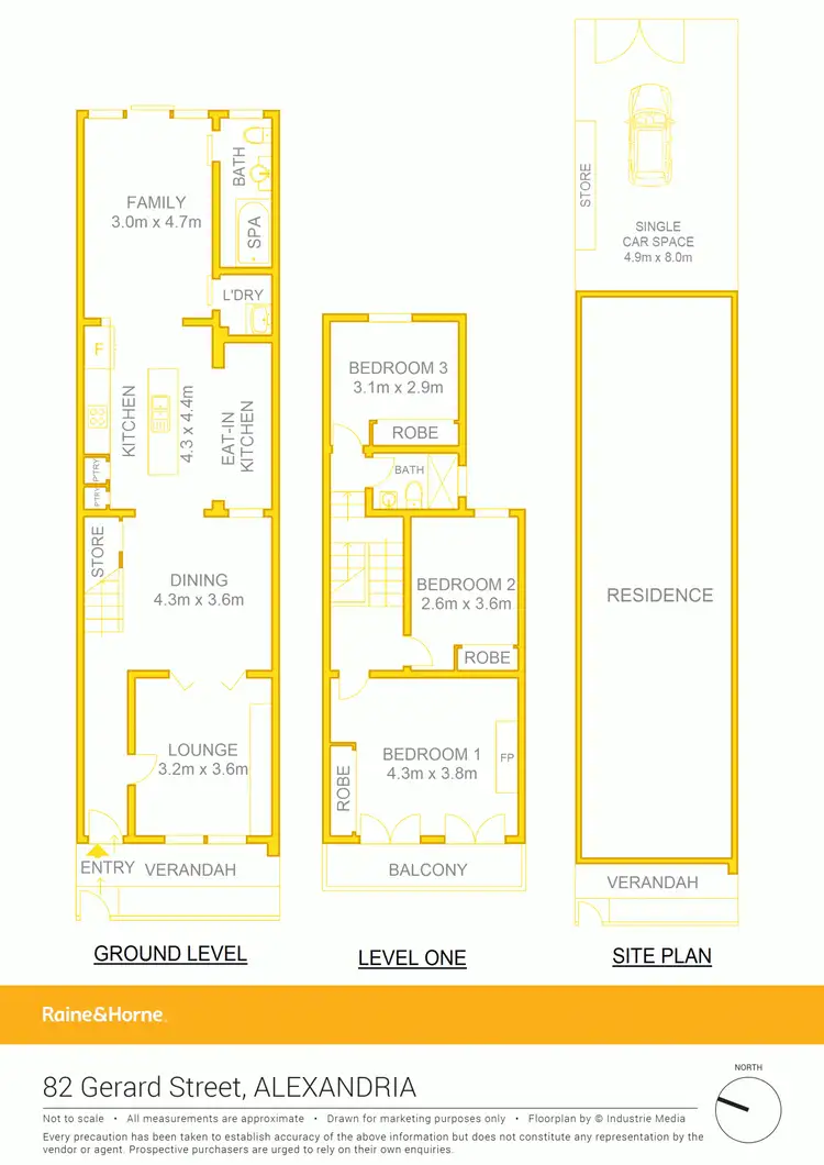 Floorplan of Homely house listing, 82 Gerard Street, Alexandria NSW 2015