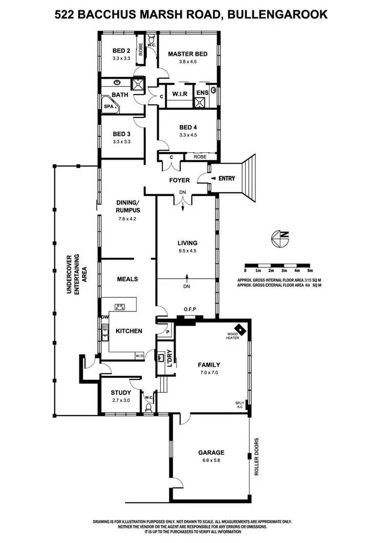 Floorplan of Homely house listing, 522 Bacchus Marsh Road, Bullengarook VIC 3437