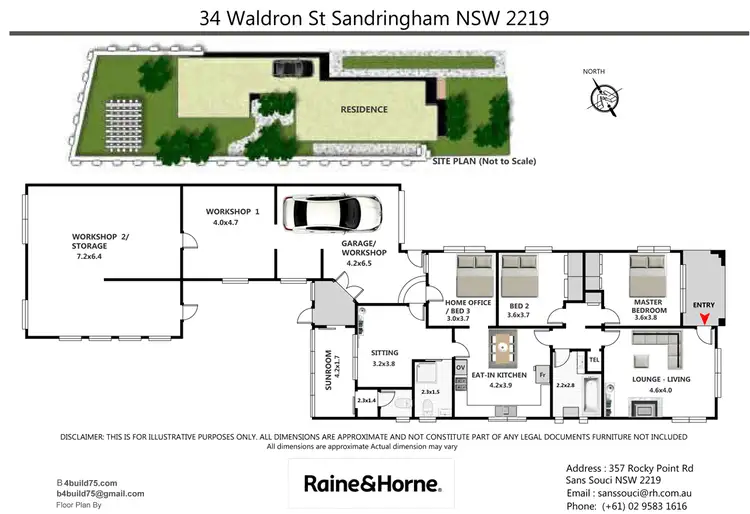 Floorplan of Homely house listing, 34 Waldron Street, Sandringham NSW 2219