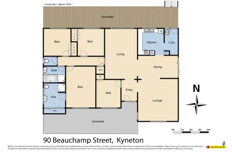 Floorplan of Homely house listing, 90 Beauchamp Street, Kyneton VIC 3444