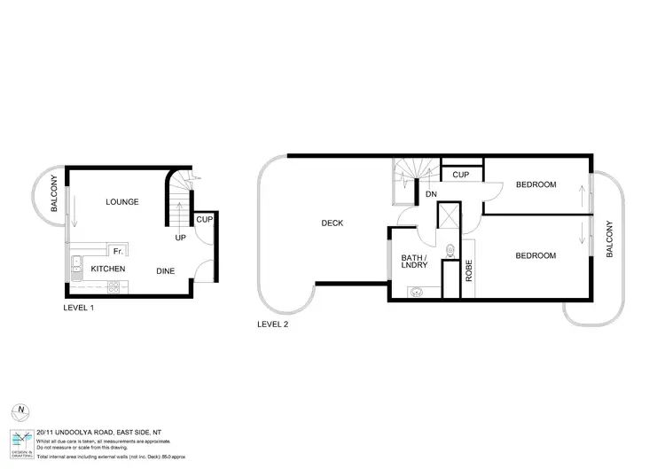 Floorplan of Homely townhouse listing, 20/11 Undoolya Road, East Side NT 870