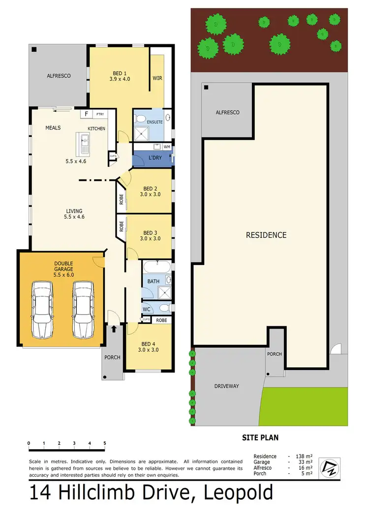 Floorplan of Homely house listing, 14 Hillclimb Drive, Leopold VIC 3224