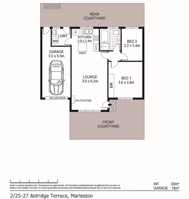Floorplan of Homely house listing, 2/25-27 Aldridge Terrace, Marleston SA 5033