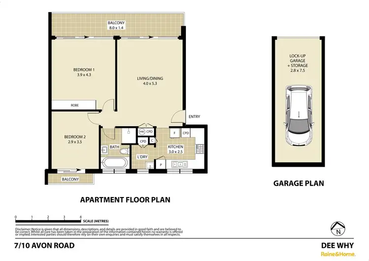 Floorplan of Homely unit listing, 7/10 Avon Road, Dee Why NSW 2099
