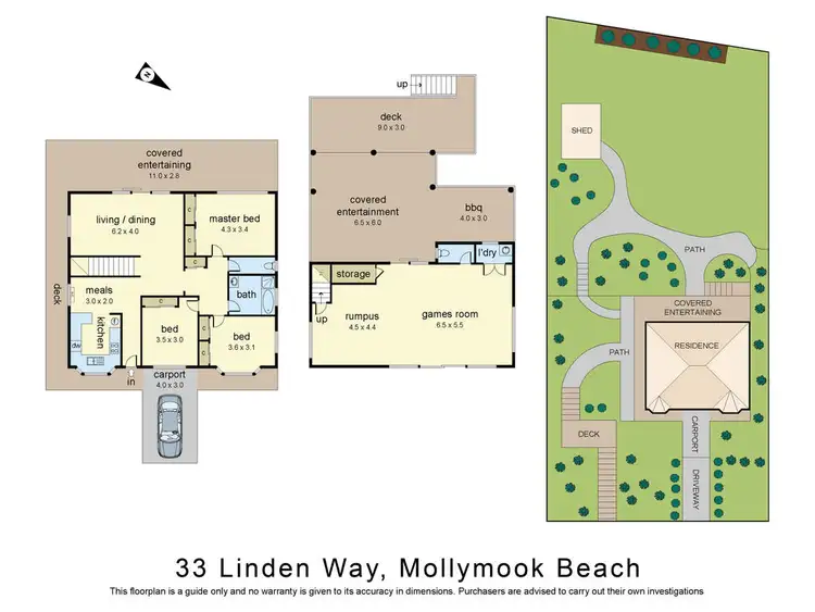 Floorplan of Homely house listing, 33 Linden Way, Mollymook Beach NSW 2539