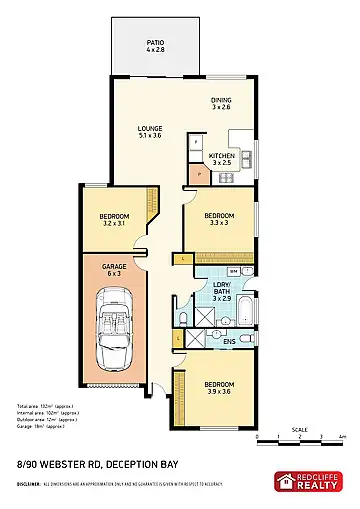 Floorplan of Homely unit listing, 22/90 Webster Road, Deception Bay QLD 4508