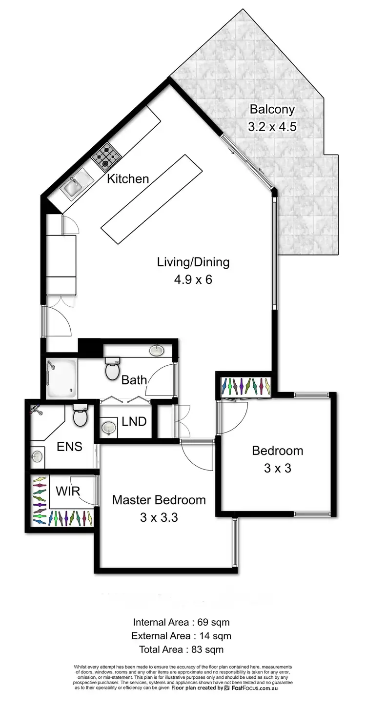 Floorplan of Homely apartment listing, 602/120 Mary Street, Brisbane City QLD 4000
