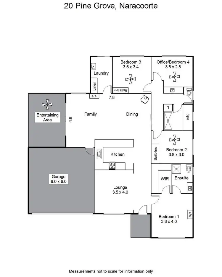 Floorplan of Homely house listing, 20 PINE GROVE, Naracoorte SA 5271