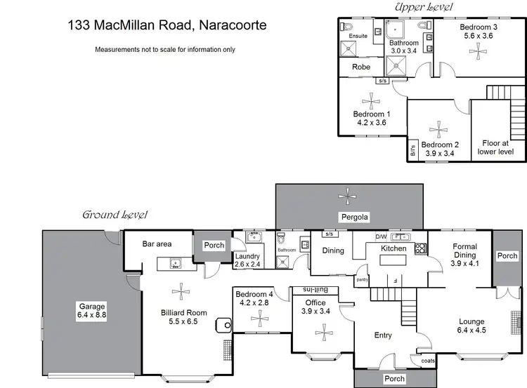 Floorplan of Homely house listing, 133 MACMILLAN ROAD, Naracoorte SA 5271