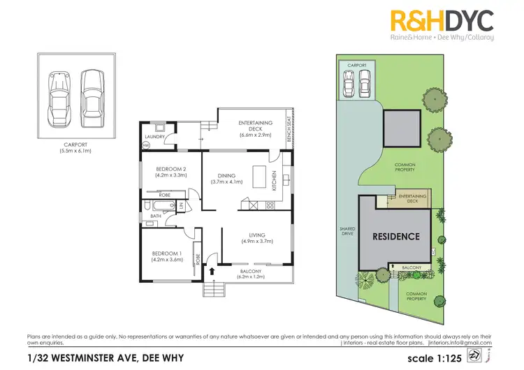 Floorplan of Homely house listing, 1/32 Westminster Avenue, Dee Why NSW 2099