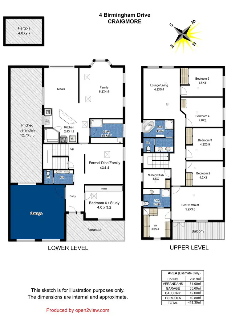 Floorplan of Homely house listing, 4 Birmingham Drive, Craigmore SA 5114