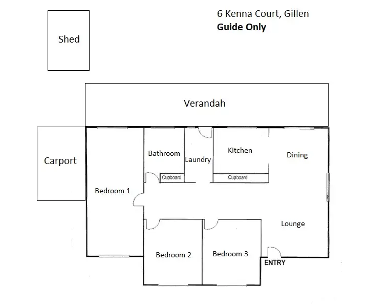 Floorplan of Homely house listing, 6 Kenna Court, Gillen NT 870