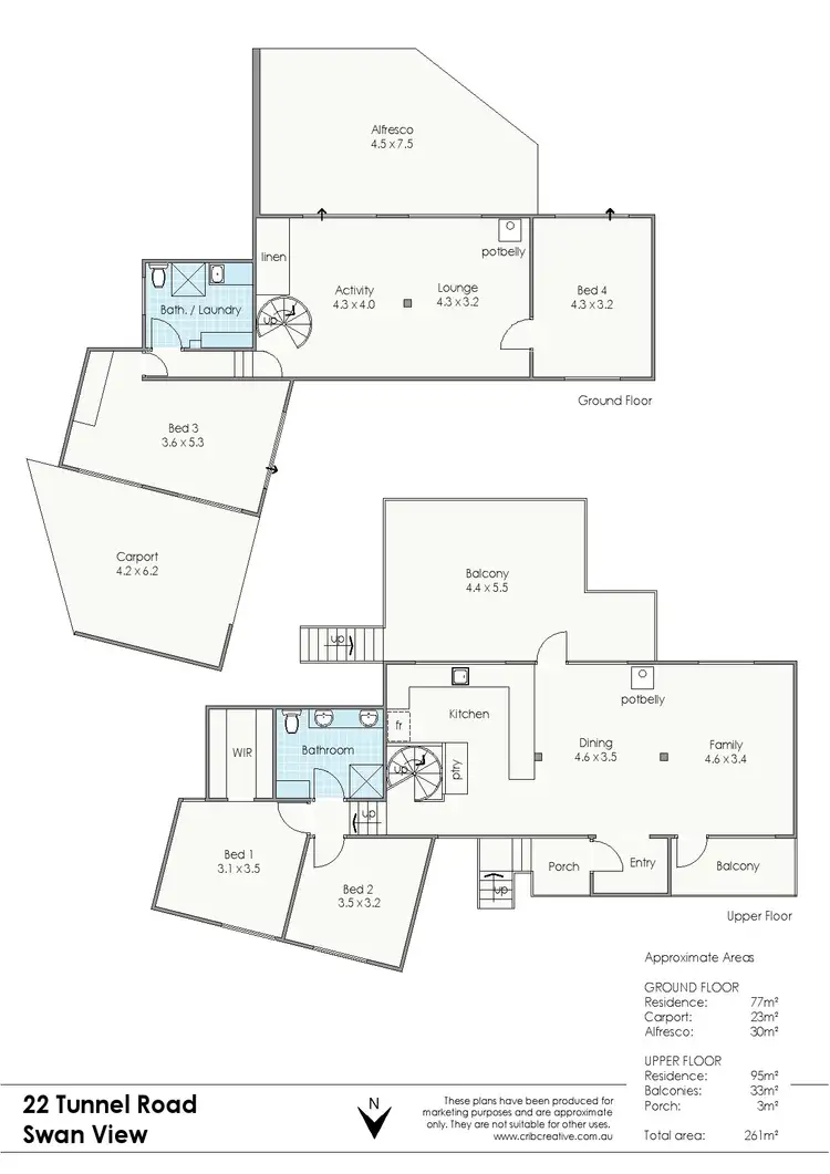 Floorplan of Homely house listing, 22 Tunnel Road, Swan View WA 6056