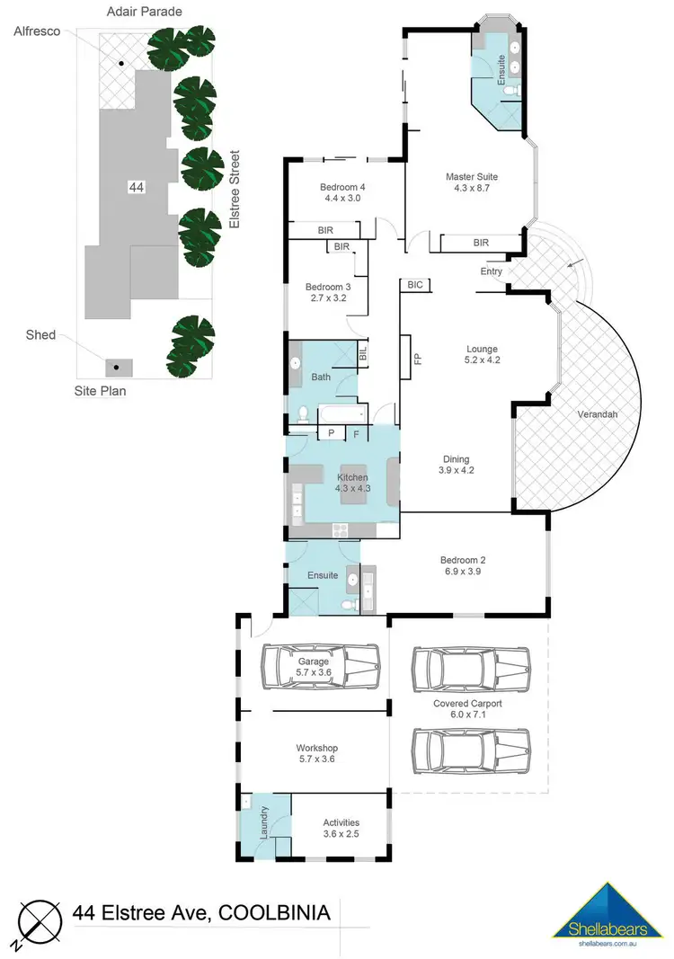 Floorplan of Homely house listing, 44 Elstree Avenue, Coolbinia WA 6050