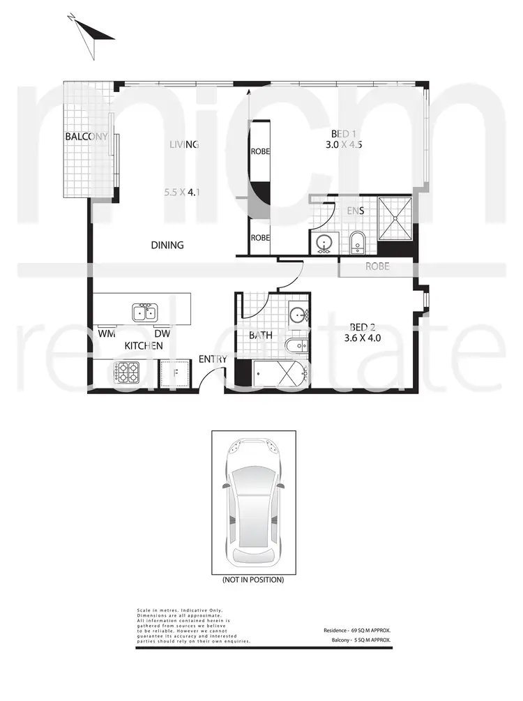 Floorplan of Homely apartment listing, 2705/133 City Road, Southbank VIC 3006