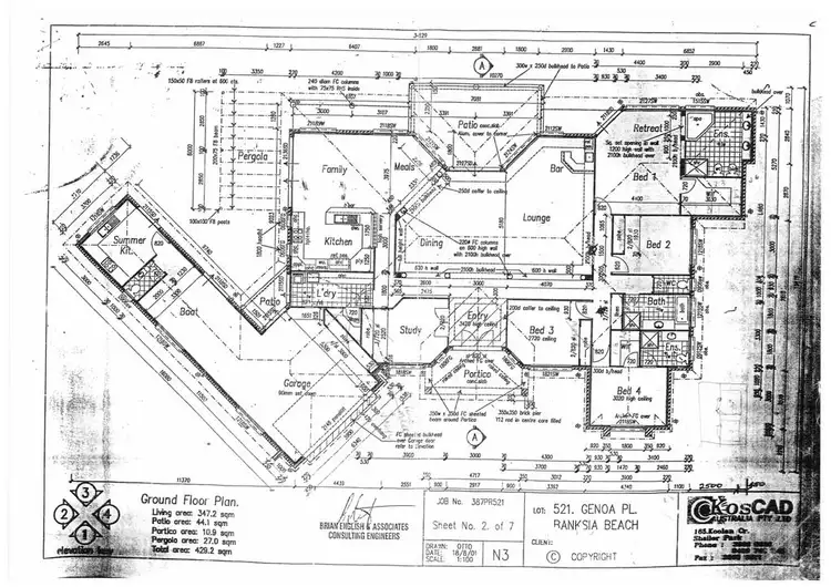 Floorplan of Homely house listing, 10 Genoa Place, Banksia Beach QLD 4507