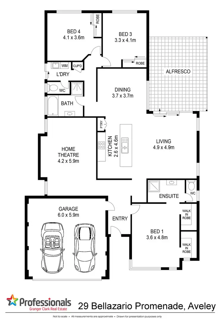Floorplan of Homely house listing, 29 Bellazario Promenade, Aveley WA 6069