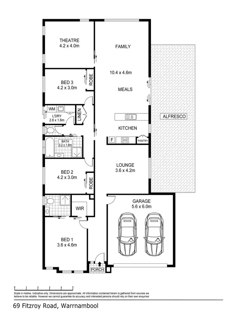 Floorplan of Homely house listing, 69 Fitzroy Road, Warrnambool VIC 3280