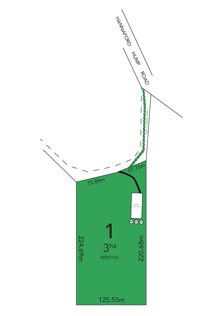 Floorplan of Homely land listing, Lot 1 Hannaford Hump Road, Upper Hermitage SA 5131