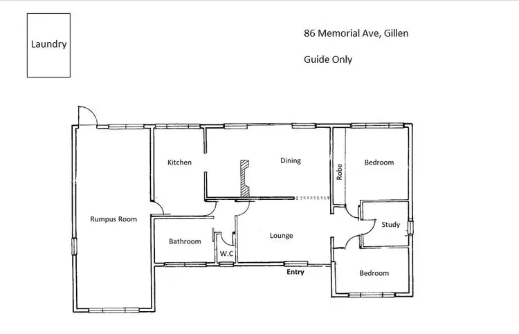 Floorplan of Homely house listing, 86 Memorial Avenue, Gillen NT 870
