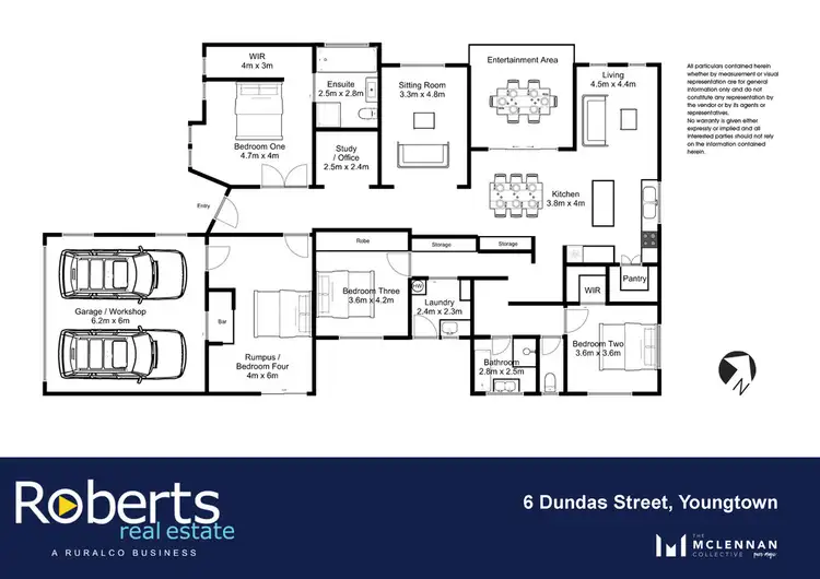 Floorplan of Homely house listing, 6 Dundas Street, Youngtown TAS 7249