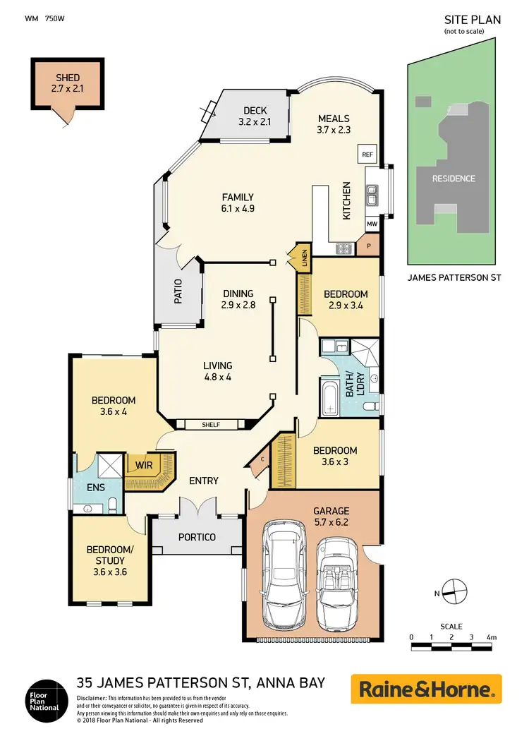 Floorplan of Homely house listing, 35 James Paterson Street, Anna Bay NSW 2316