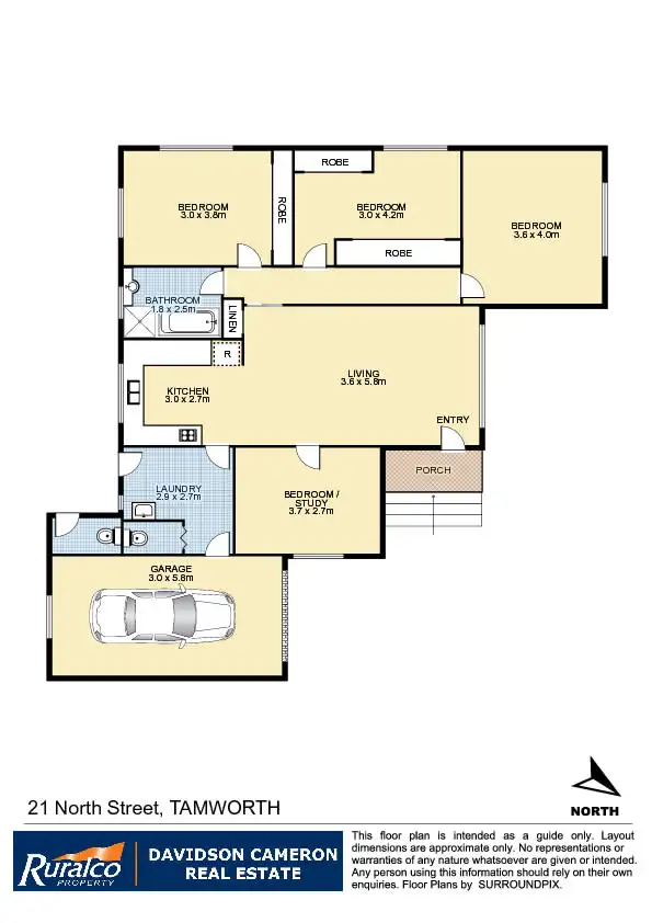Floorplan of Homely house listing, 21 North Street, Tamworth NSW 2340