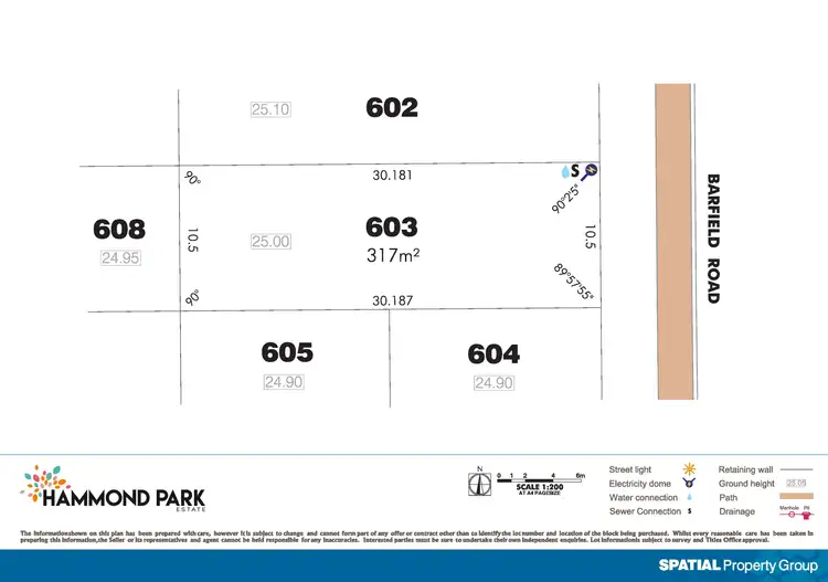 Floorplan of Homely land listing, Lot 603 Barfield Rd, Hammond Park WA 6164