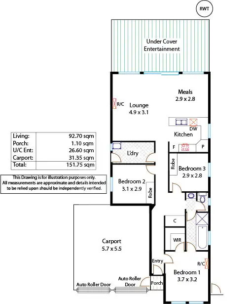 Floorplan of Homely house listing, 9 Kalyvas Drive, Munno Para West SA 5115