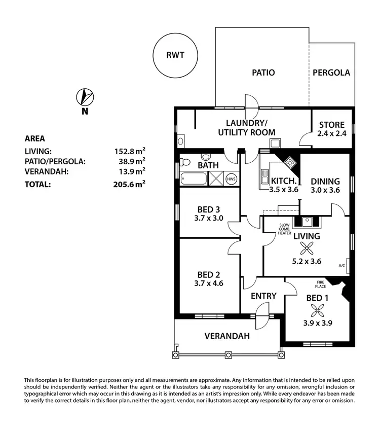 Floorplan of Homely house listing, 36 Ashbourne Road, Strathalbyn SA 5255
