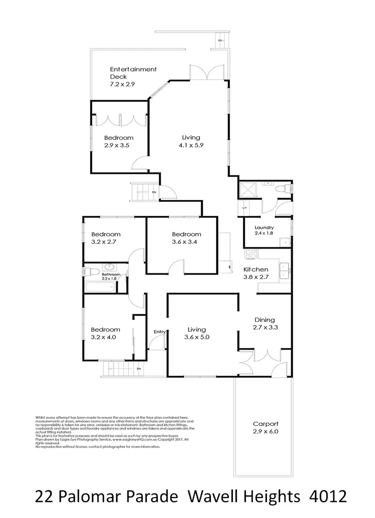 Floorplan of Homely house listing, 22 Palomar Parade, Wavell Heights QLD 4012