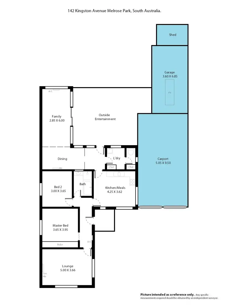 Floorplan of Homely house listing, 142 Kingston Avenue, Melrose Park SA 5039