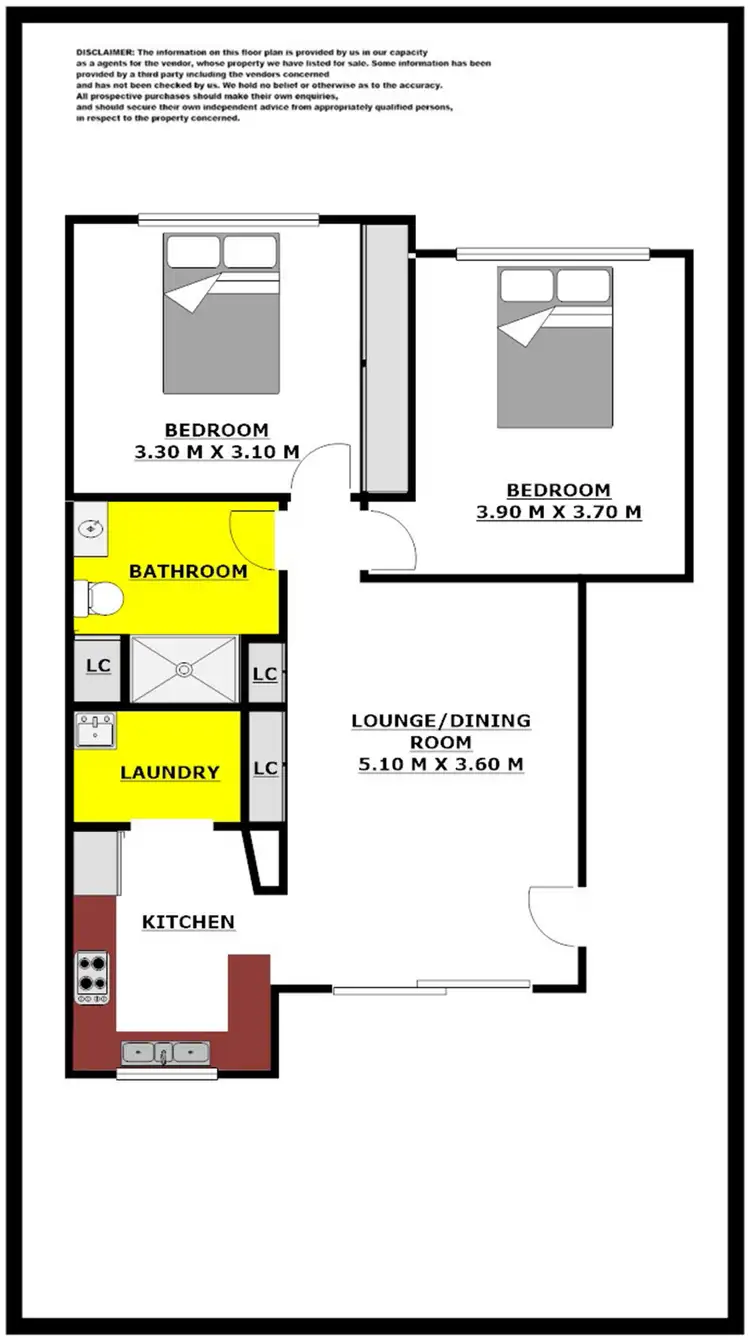Floorplan of Homely house listing, Unit 1, 2 Park Road, Wallacia NSW 2745