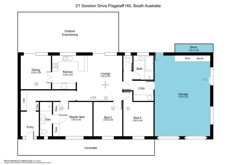 Floorplan of Homely house listing, 21 Gorelon Drive, Flagstaff Hill SA 5159