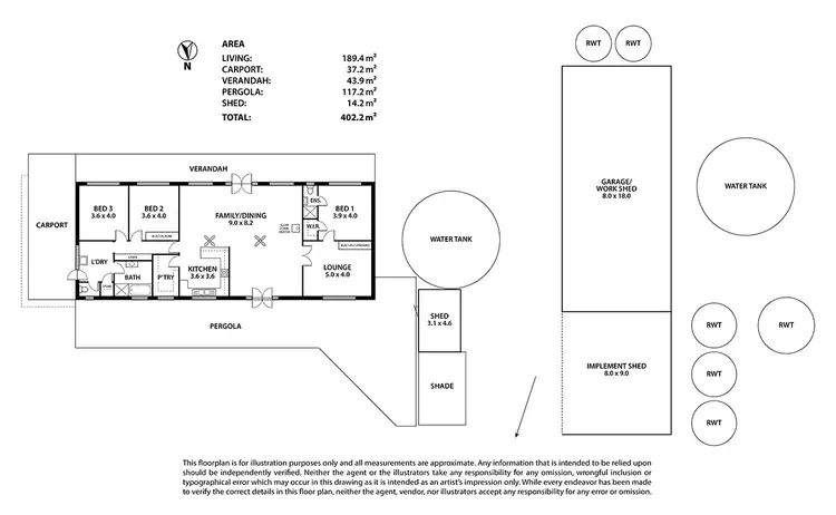 Floorplan of Homely rural property listing, 590 Finniss-Clayton Road, Finniss SA 5255