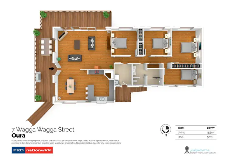 Floorplan of Homely house listing, 7 Wagga Wagga Street, Oura NSW 2650