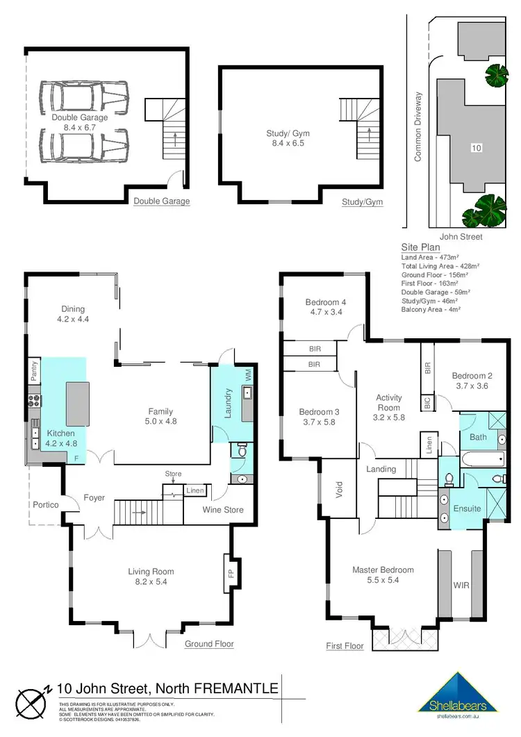 Floorplan of Homely house listing, 10 John Street, North Fremantle WA 6159