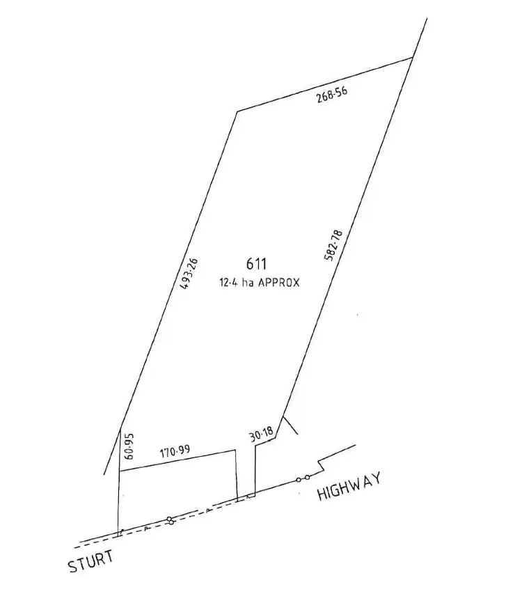 Floorplan of Homely land listing, 11 Old Sturt Highway, Daveyston SA 5355