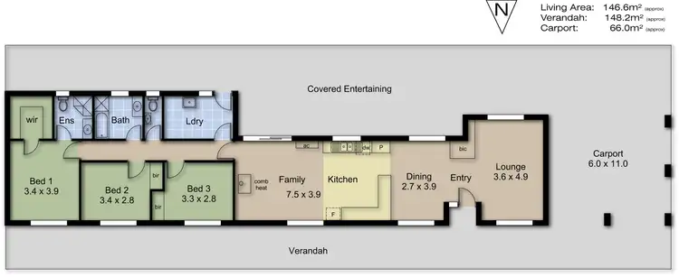 Floorplan of Homely rural property listing, 471 Riverside Road, Strathalbyn SA 5255