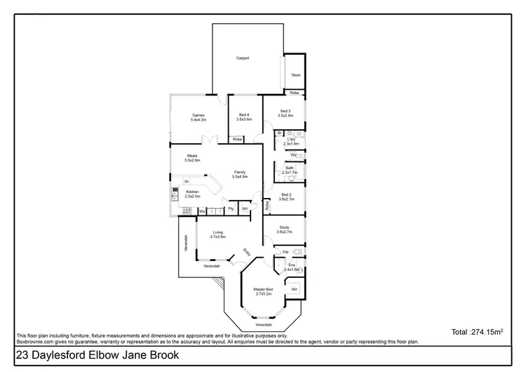 Floorplan of Homely house listing, 23 Daylesford Elbow, Jane Brook WA 6056