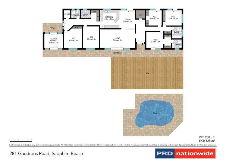 Floorplan of Homely house listing, 281 Gaudrons Road, Sapphire Beach NSW 2450