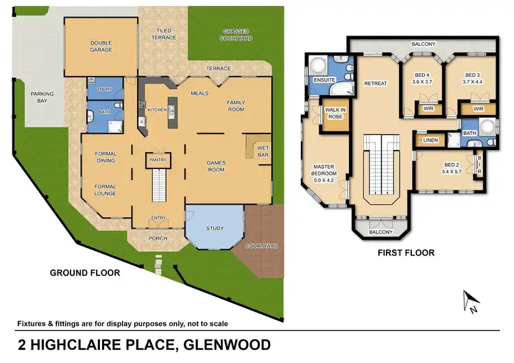Floorplan of Homely house listing, 2 Highclaire Place, Glenwood NSW 2768