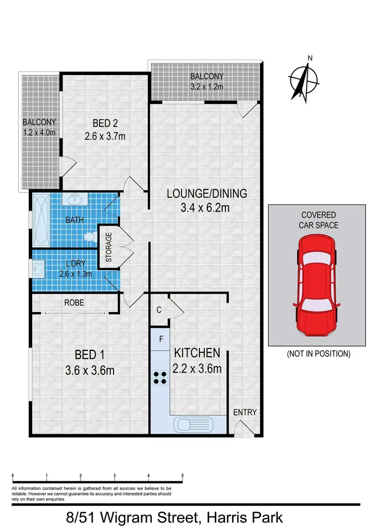Floorplan of Homely unit listing, 8/51 WIGRAM STREET, Harris Park NSW 2150