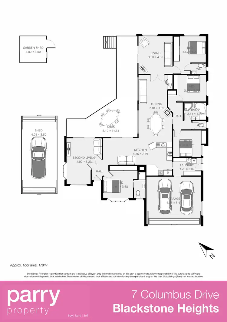 Floorplan of Homely house listing, 7 Columbus Drive, Blackstone Heights TAS 7250