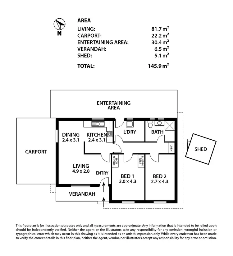 Floorplan of Homely house listing, 16A Dunbarton Road, Strathalbyn SA 5255