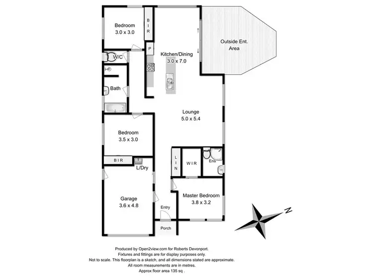 Floorplan of Homely house listing, 1/25 Tatiana Close, Devonport TAS 7310